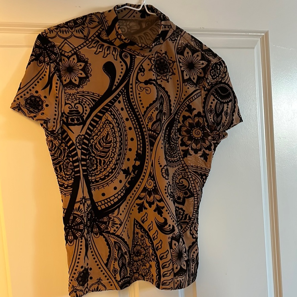 Sheer brown top